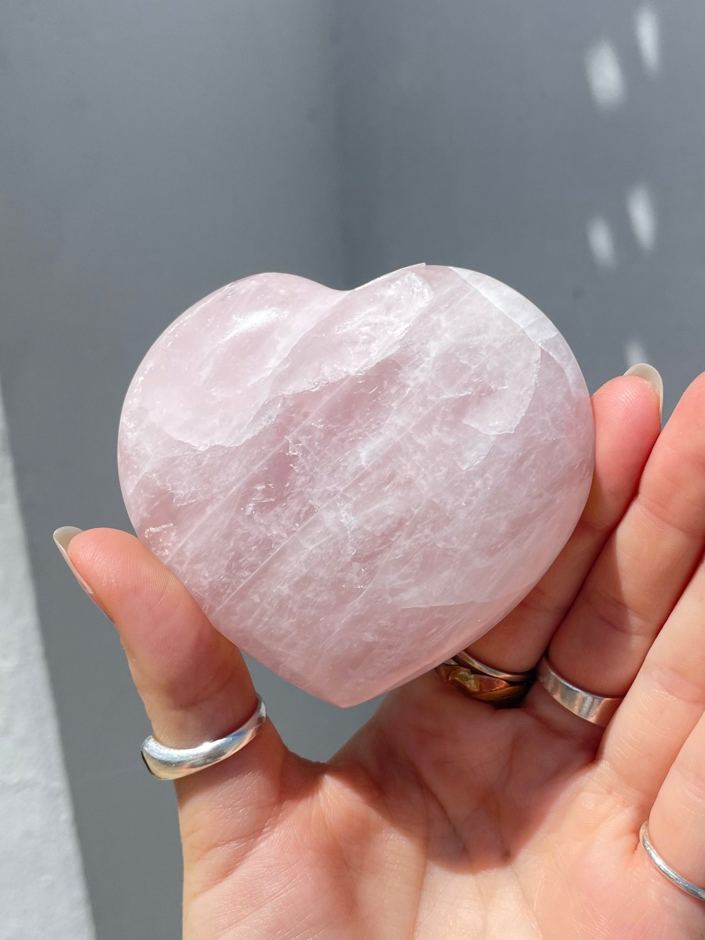 Rose Quartz Heart
