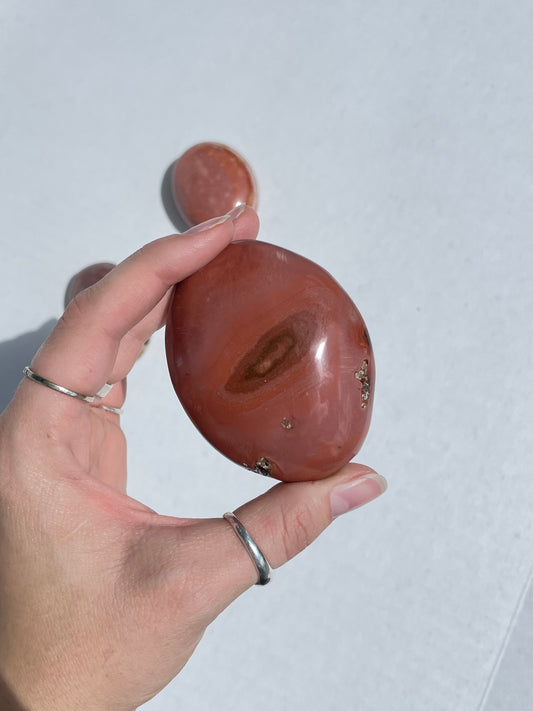 Polychrome Jasper Palm Stone