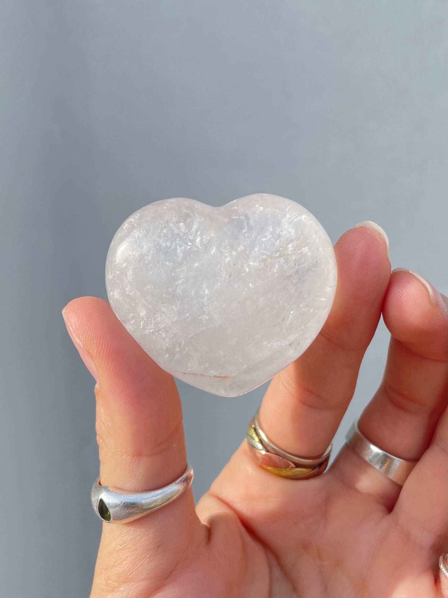 Clear Quartz Heart