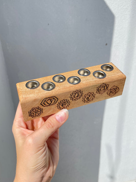 Seven Chakra Candle Holder