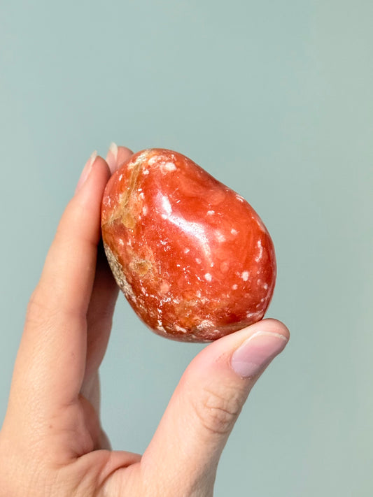 Orange Calcite Heart / Corazón de Calcita Naranja