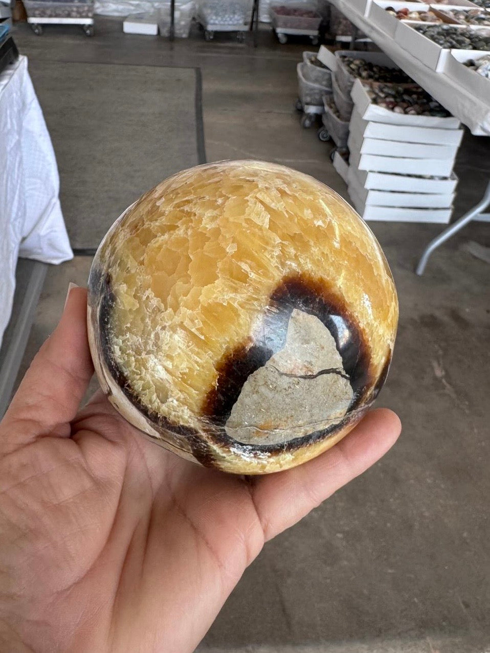 Septarian Sphere