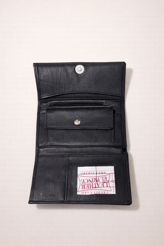 Cartera Wallet Cuero ( Color Negra ) Egipcias