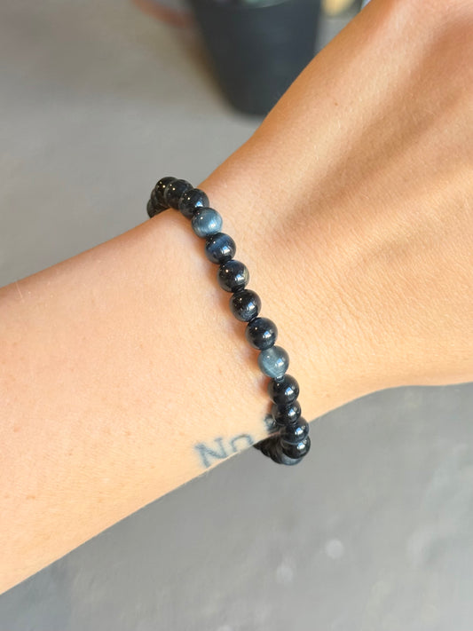 Blue Tiger Eye Bracelet 6mm