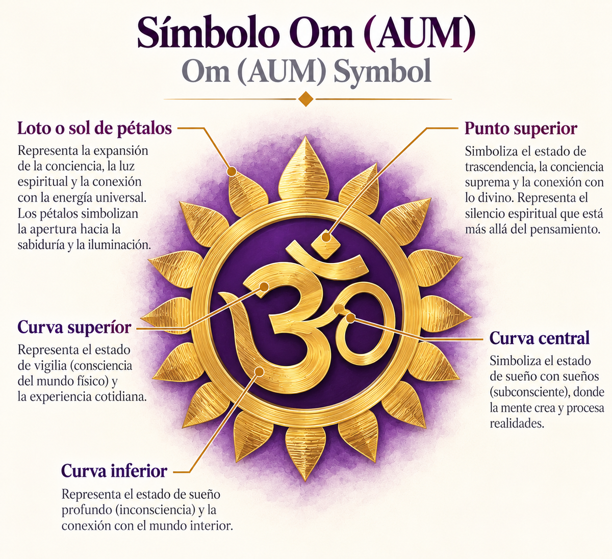 Cuenco tibetano violeta con símbolo Om | Violet Tibetan Singing Bowl with Om Symbol