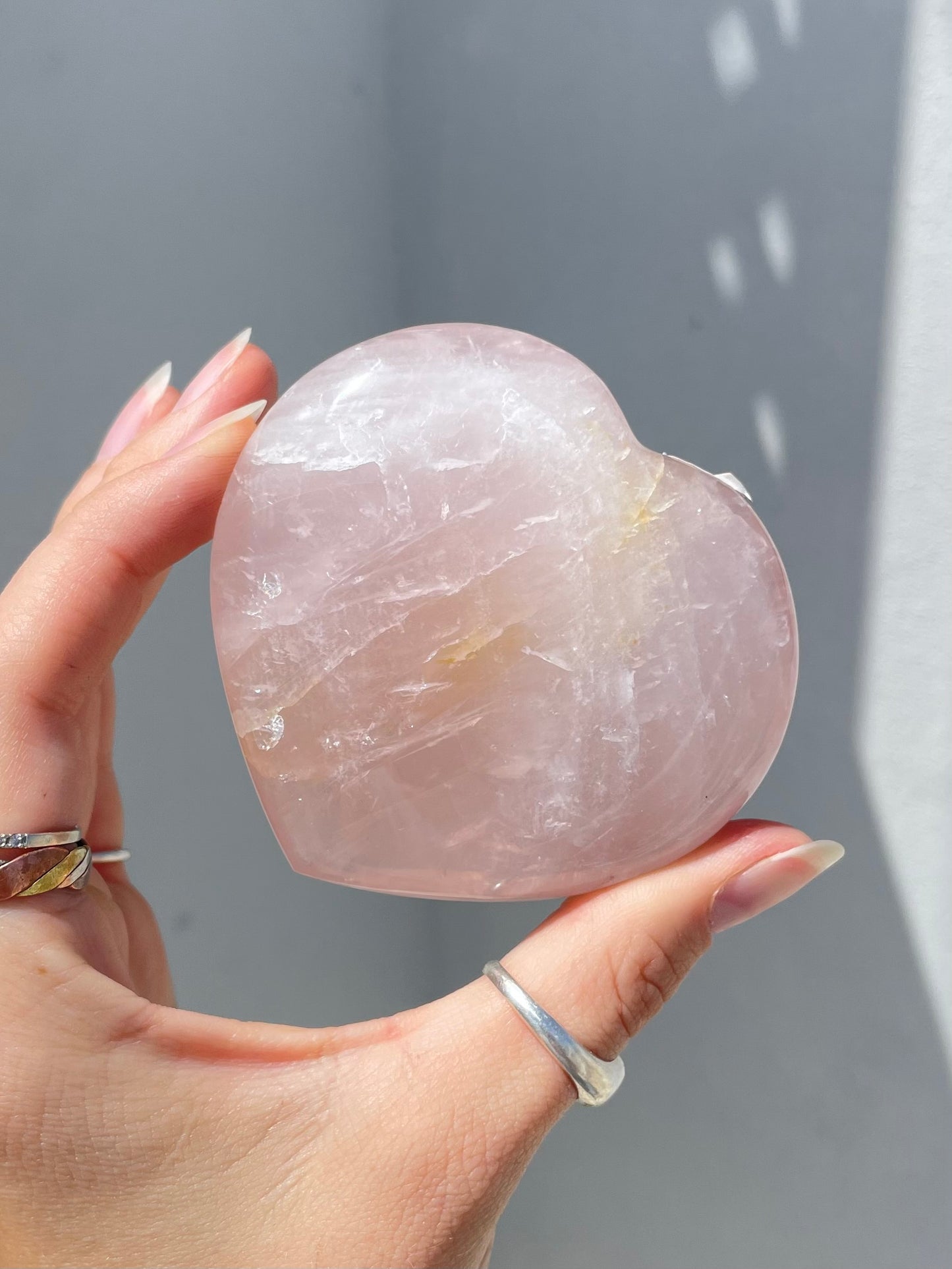 Rose Quartz Heart