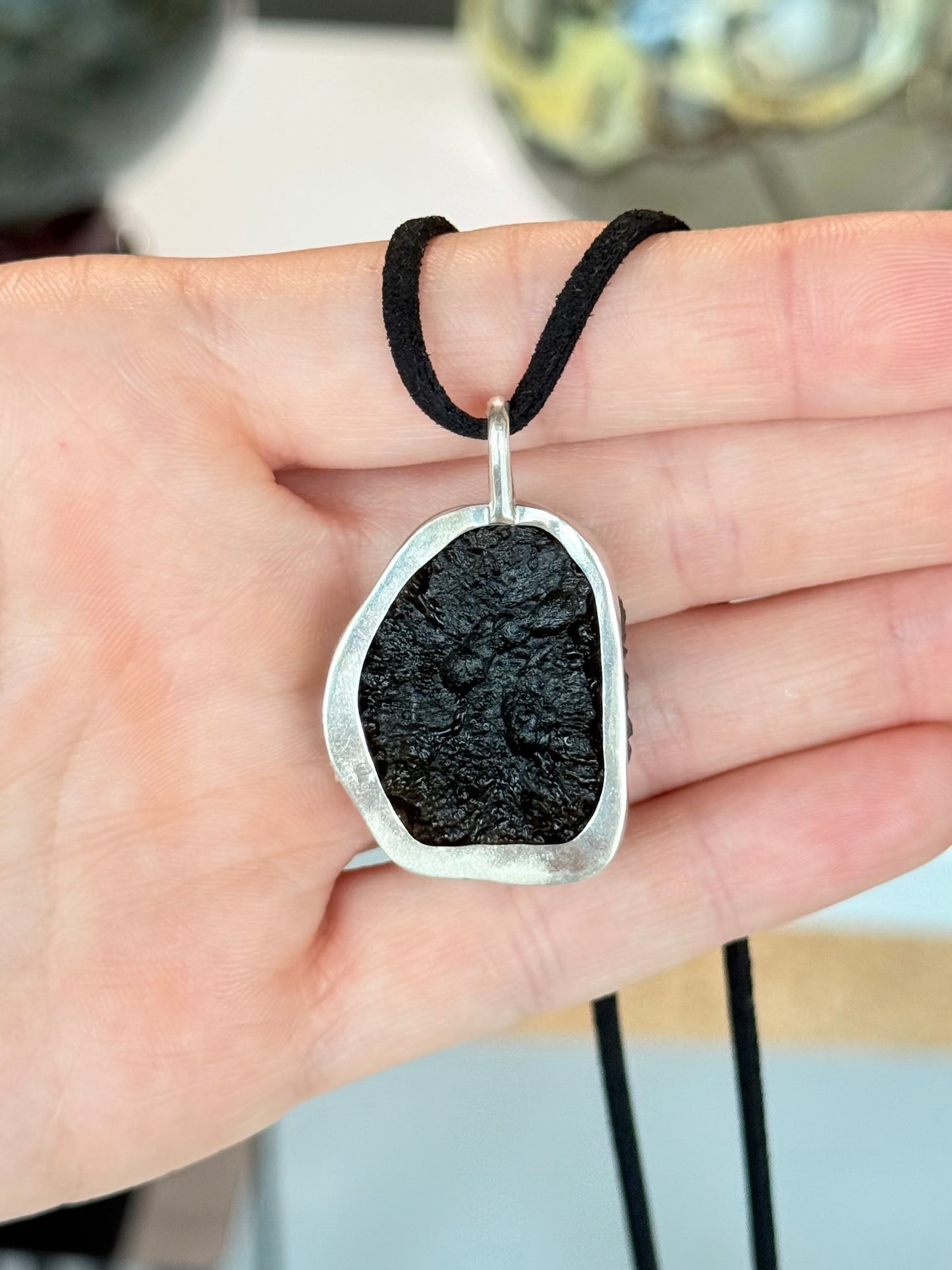 Colgante de Moldavita en Plata .925 / Moldavite Pendant in Sterling Silver .925