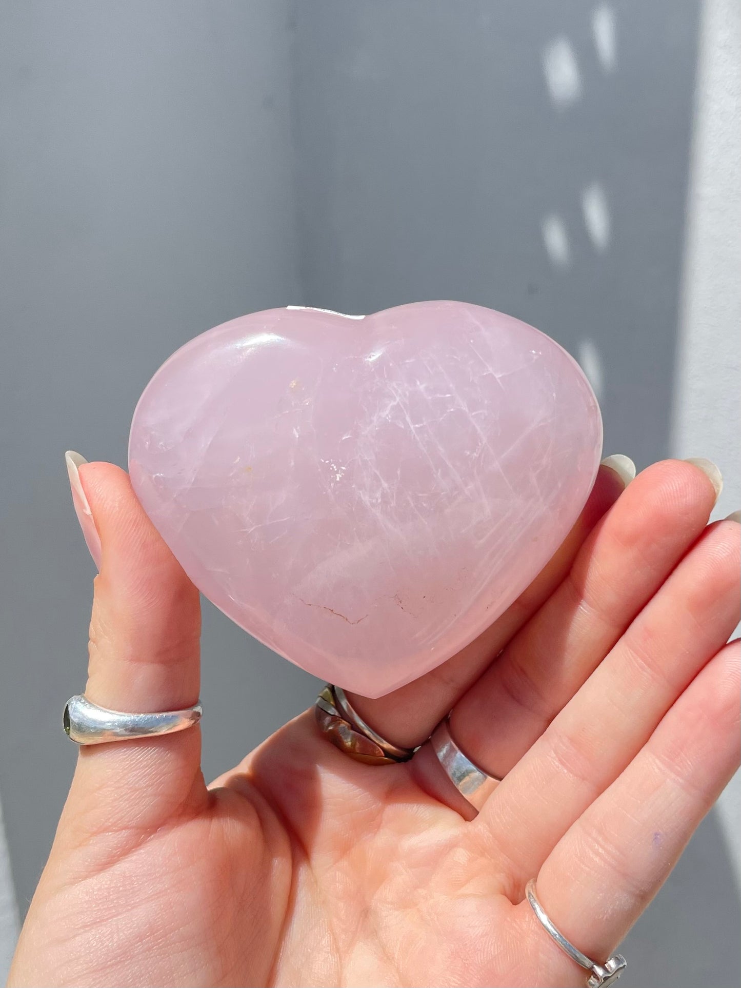 Rose Quartz Heart
