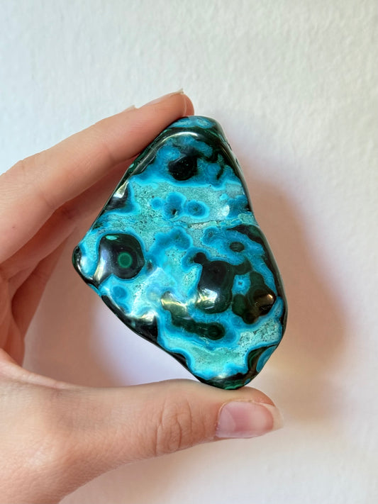 Malachite and chrysocolla ( Polished )