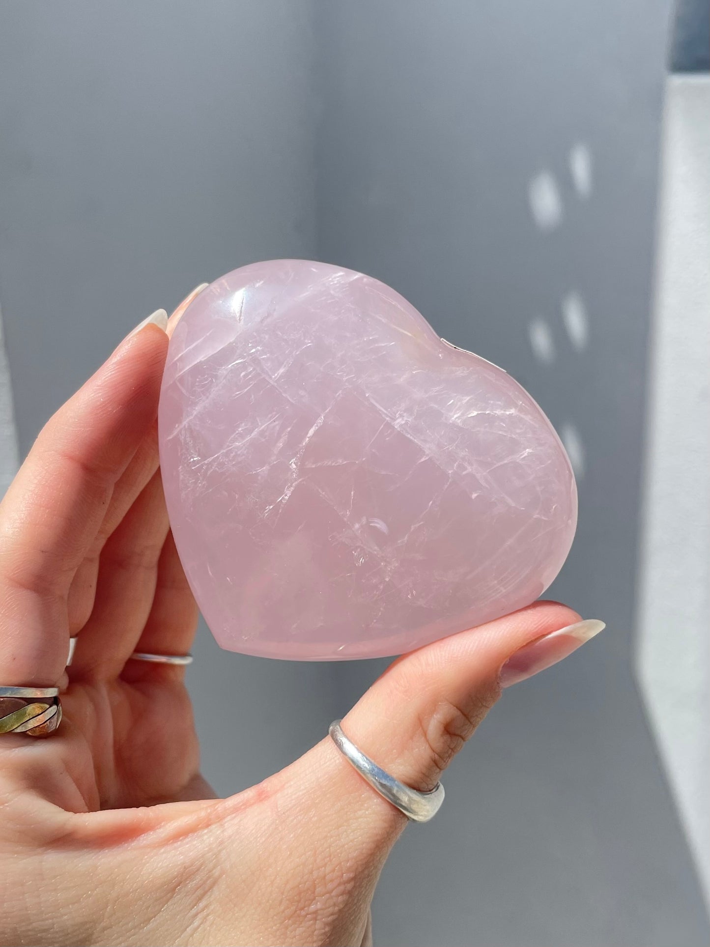 Rose Quartz Heart