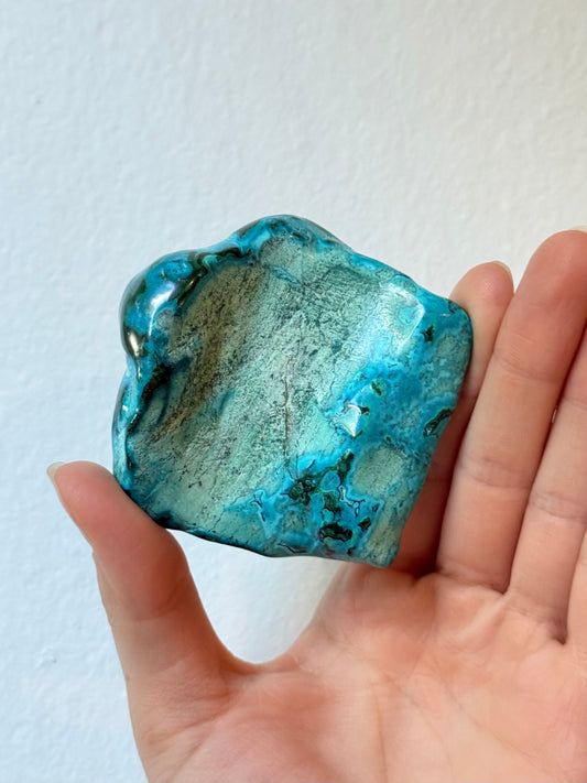 Malachite and chrysocolla ( Polished )