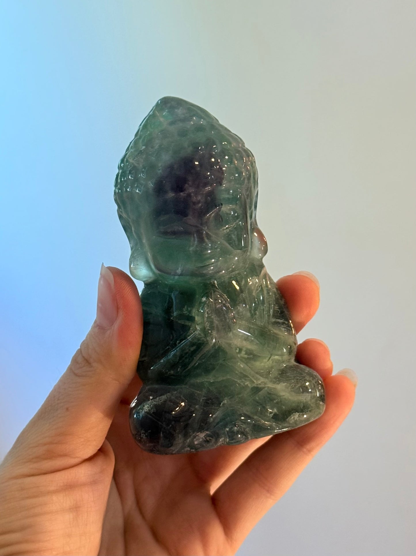 Fluorite Buddha