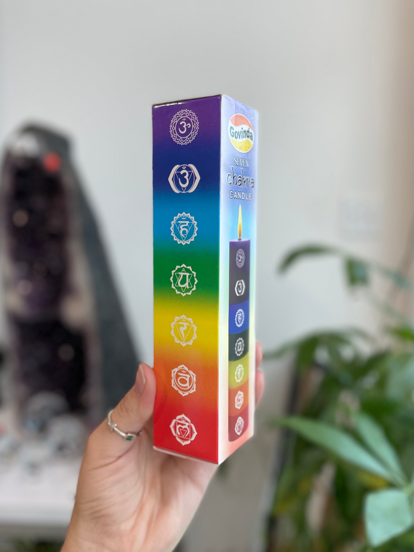 Vela de los chakras