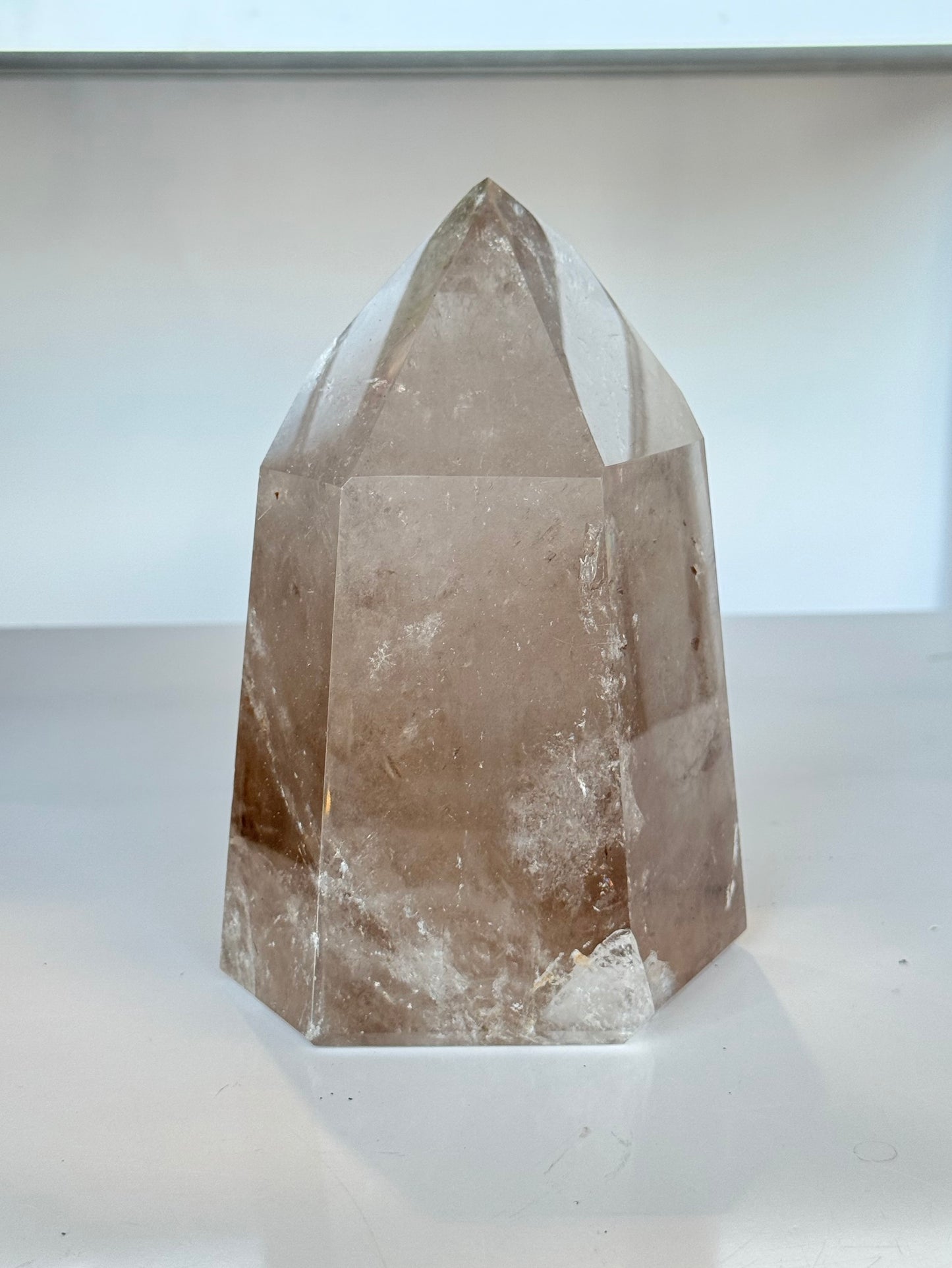 Smoky and Rutilated Quartz Point