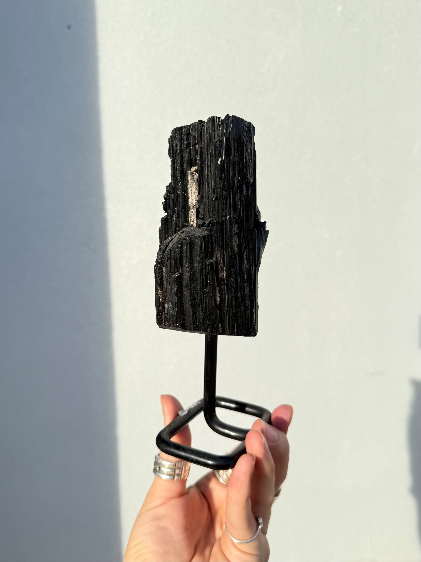LBlack Tourmaline On Stand ( Brazil )