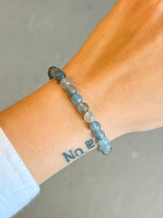 Aquamarine Bracelet 6mm