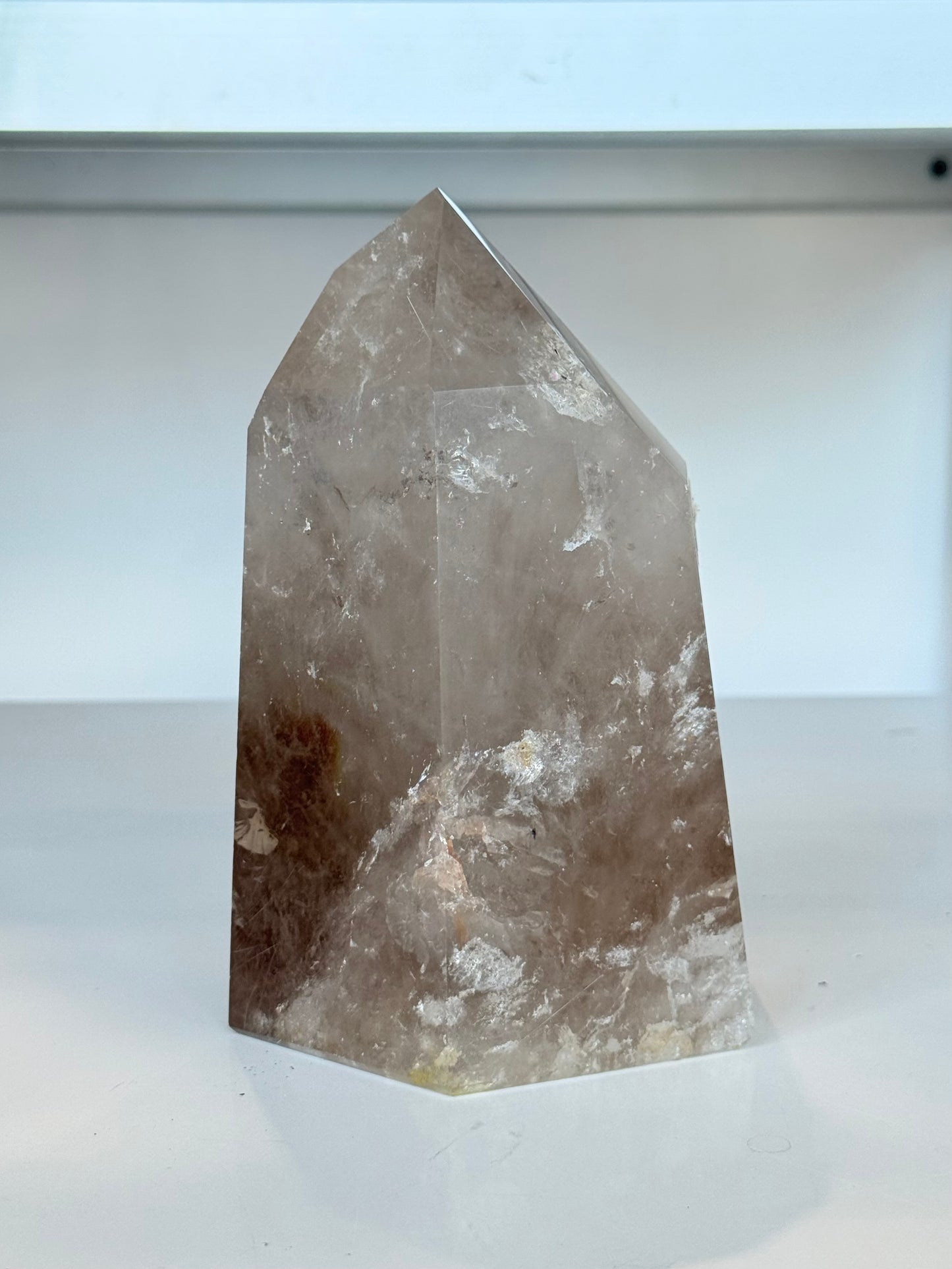 Smoky and Rutilated Quartz Point