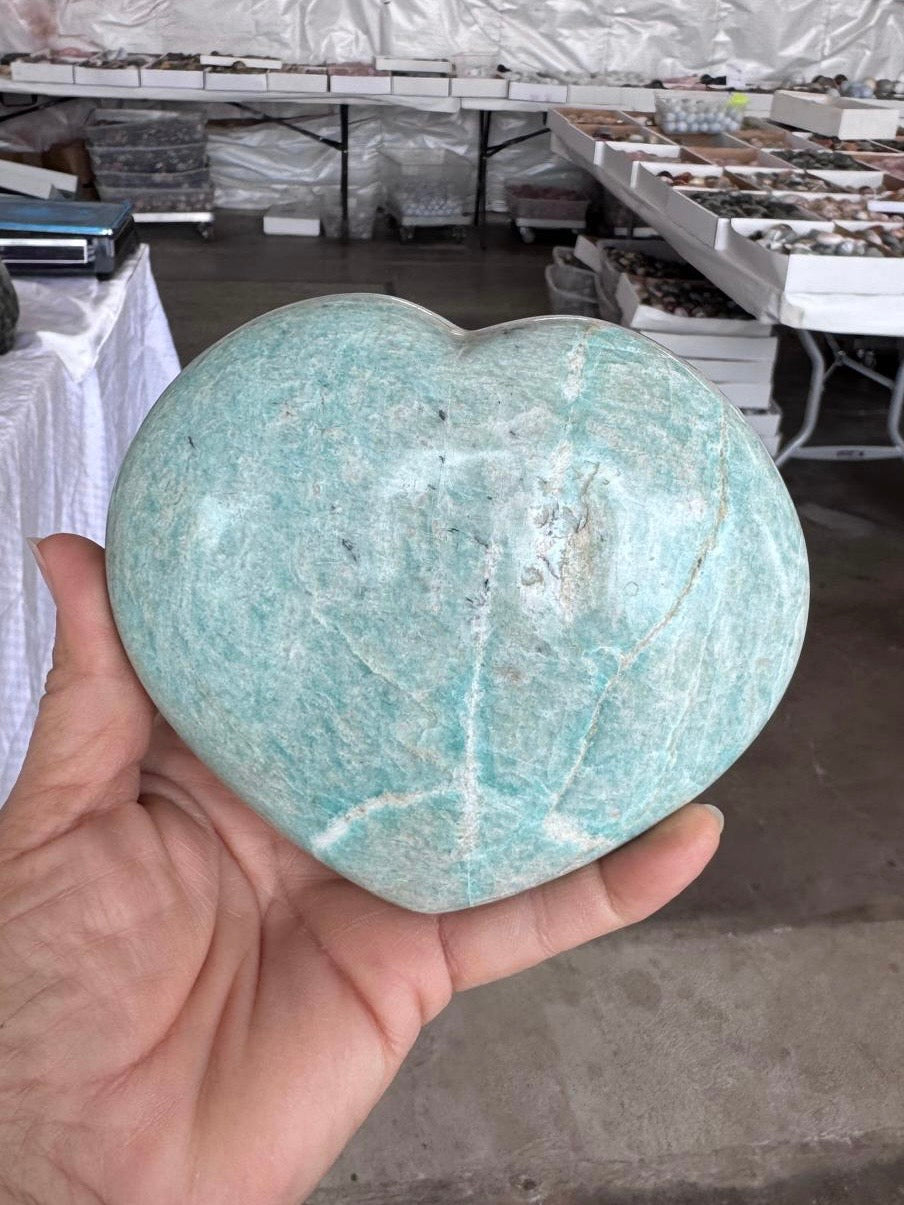 Amazonite Heart