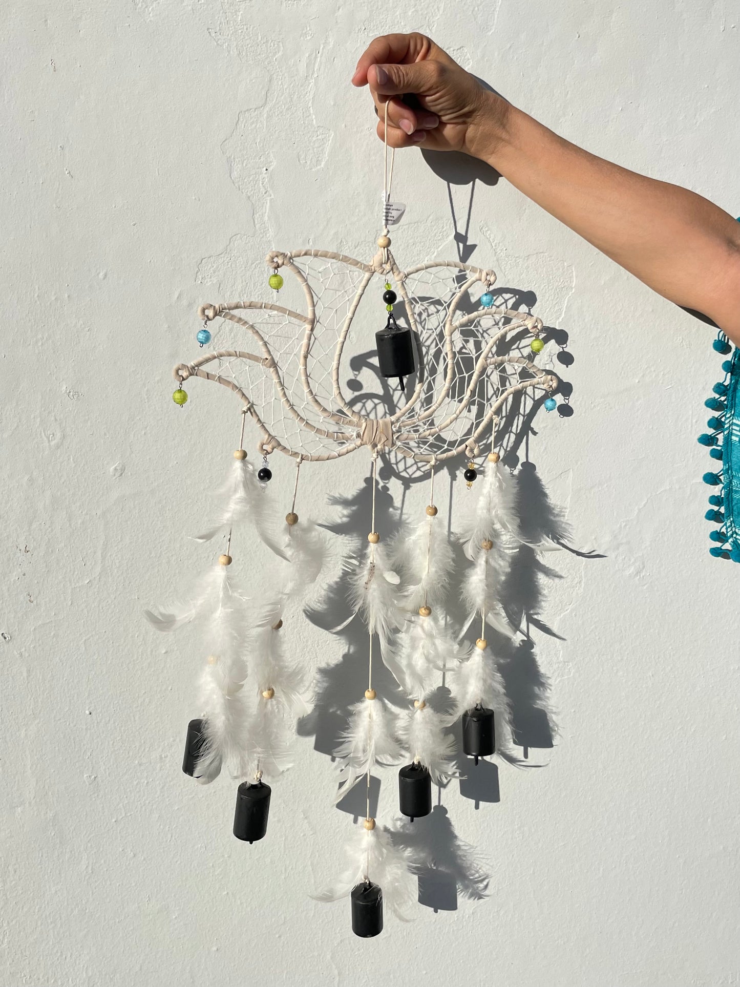 Lotus Flower & Bells Dream Catcher