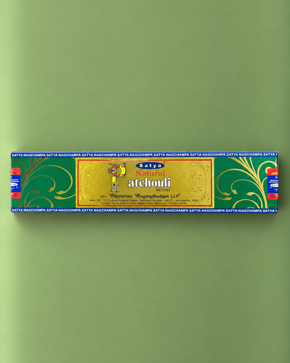 Satya Natural Patchouli Incense / Incienso Satya Natural Patchouli