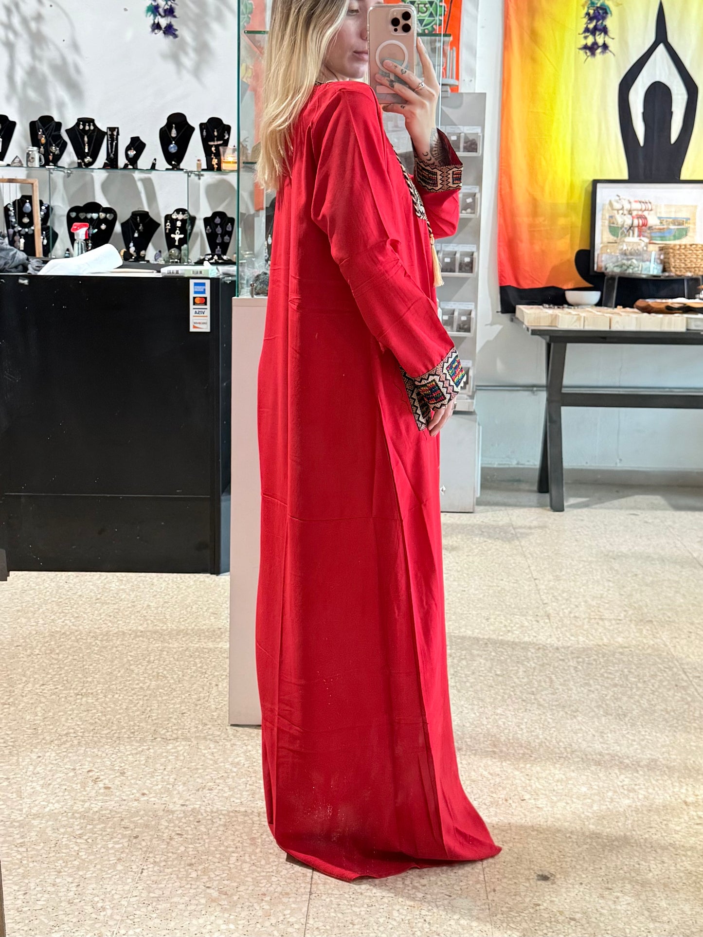 100% Egyptian Cotton ( Woven by the Nubians ) Red