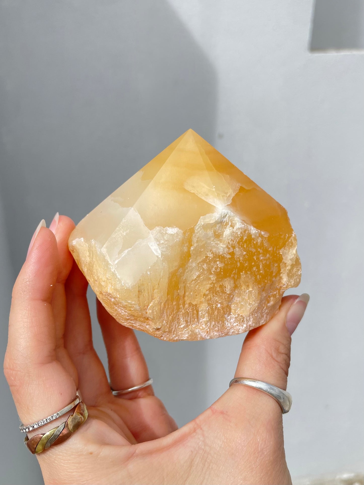 Yellow Calcite Point