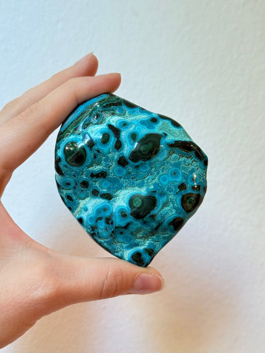 Malachite and chrysocolla ( Polished )
