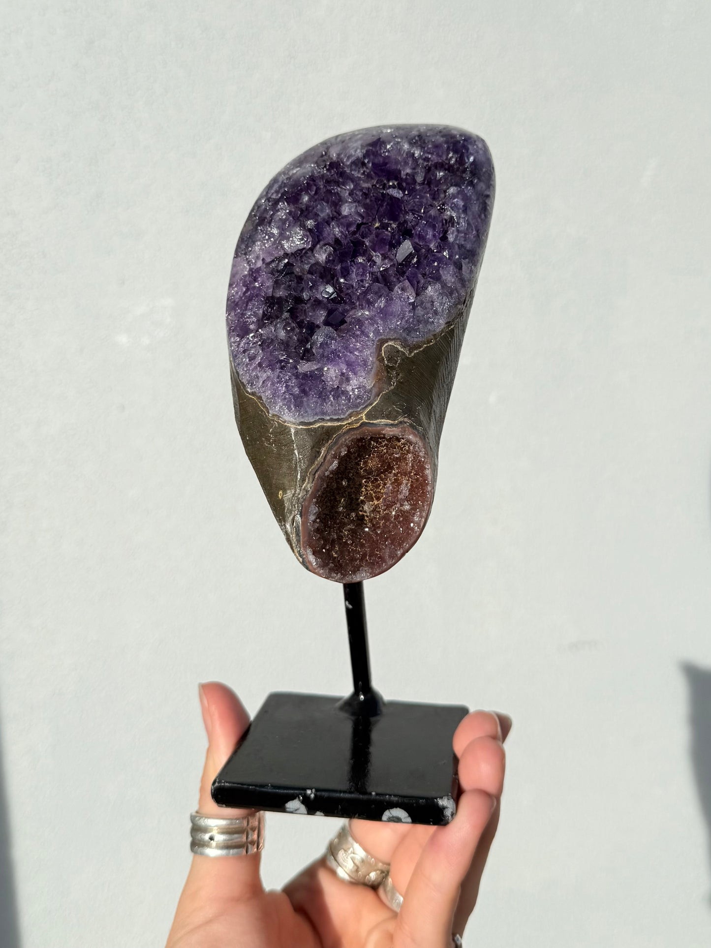 Amethyst On Stand ( Uruguayan )