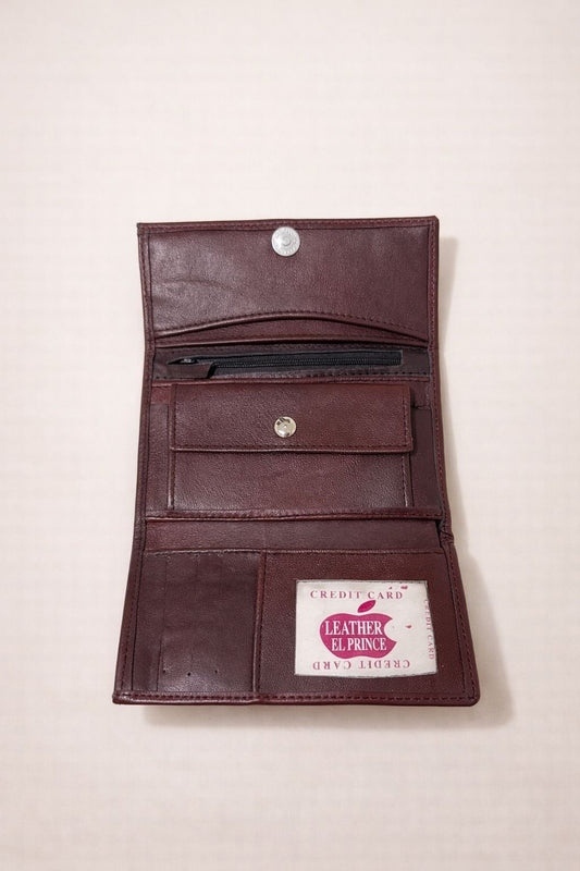 Cartera Wallet Cuero ( Color Marrón ) Egipcias