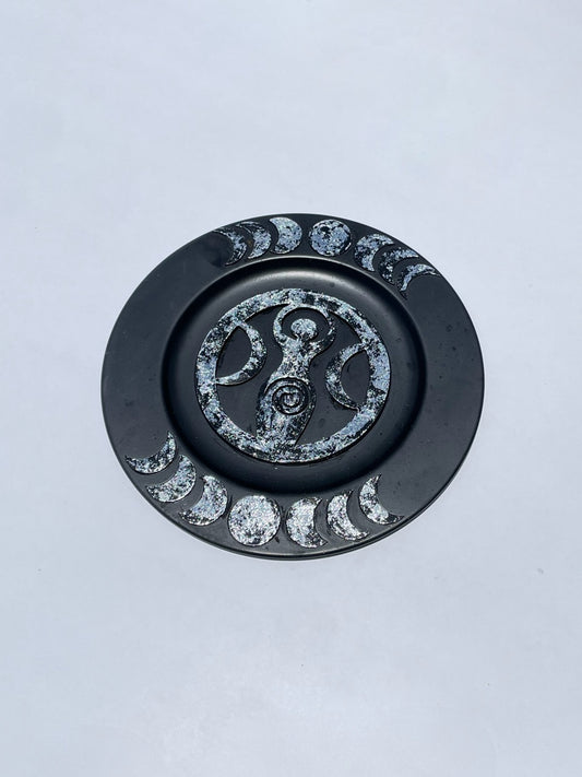 Triple Moon Goddess Plate