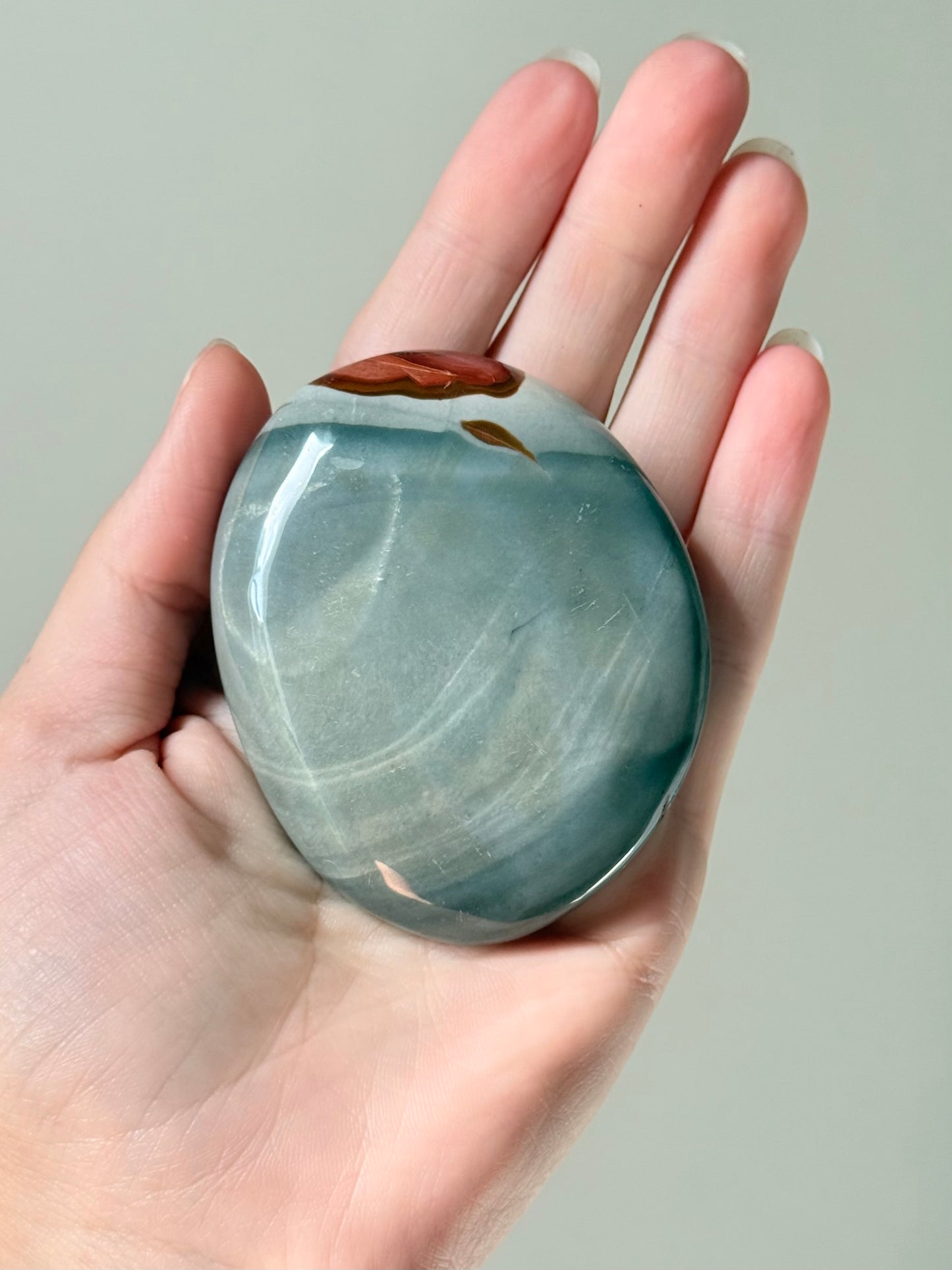 Polychrome Jasper Palm Stone | Palm Stone de Jaspe Policromado (Copy)