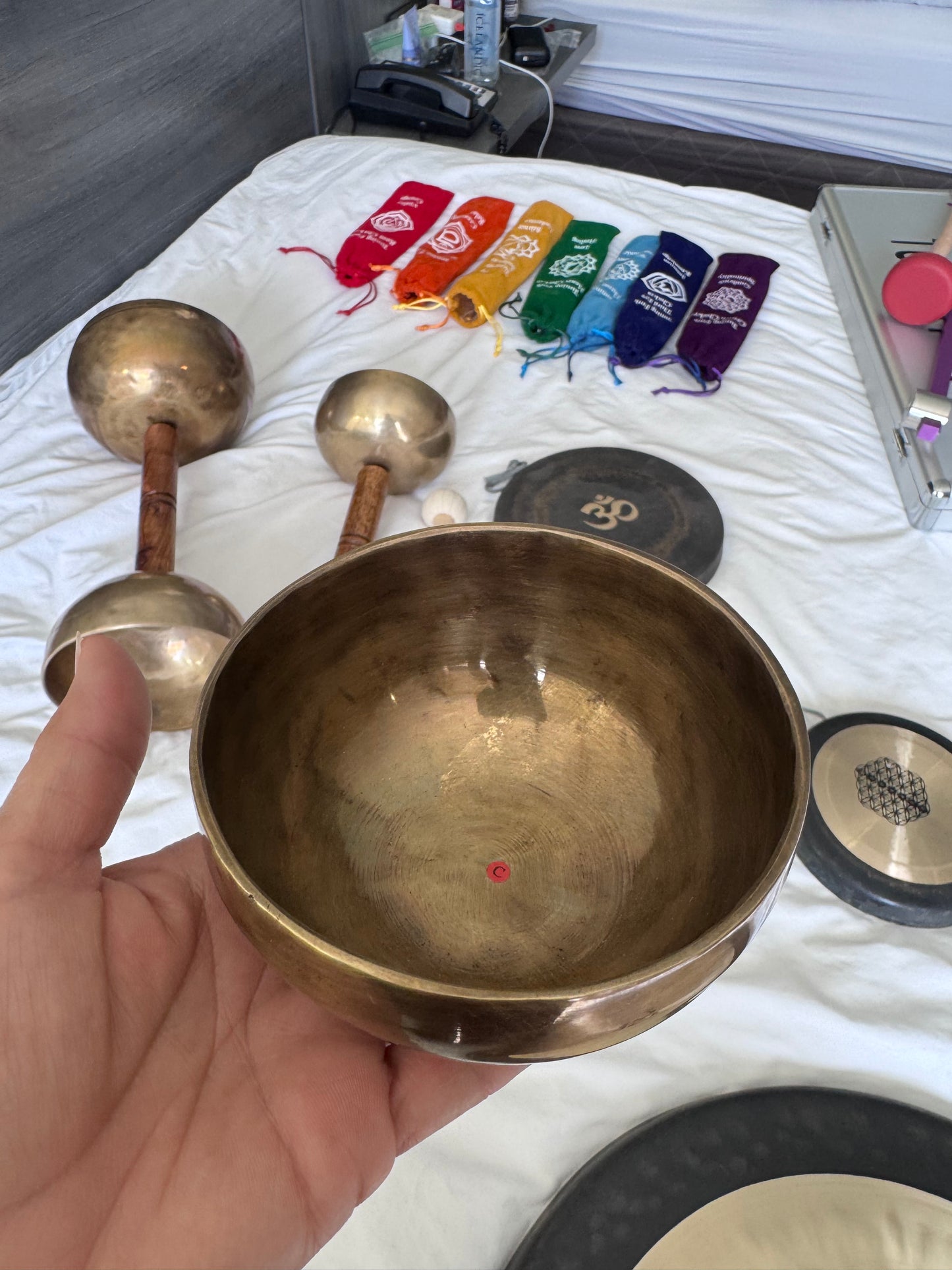 Cuenco 7 metales ( incluye mazos ) Nota C 4”