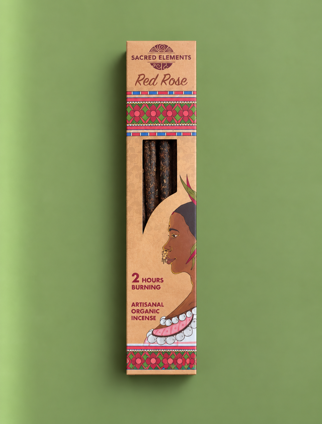 Sacred Elements Red Rose Incense / Incienso Sacred Elements Rosa Roja