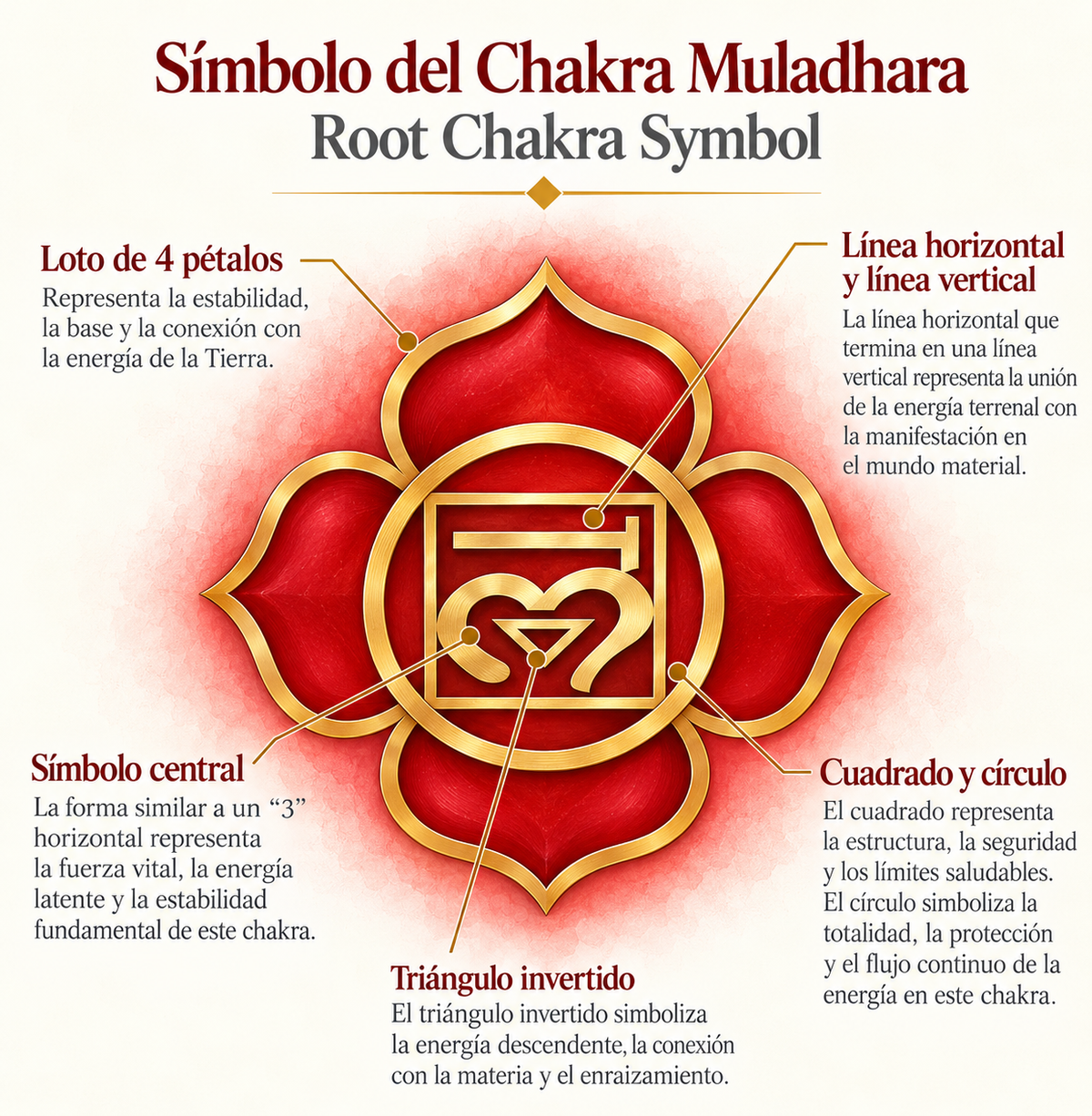Cuenco tibetano rojo chakra raíz con mazo | Red Root Chakra Tibetan Singing Bowl with Mallet