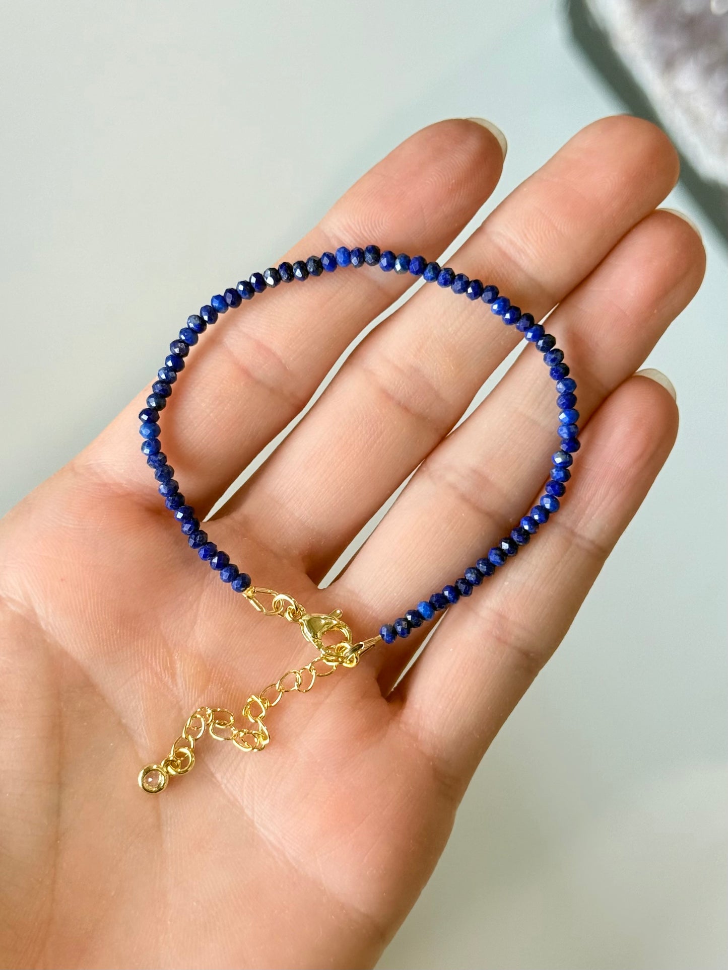 Lapis Lazuli Faceted Bracelet