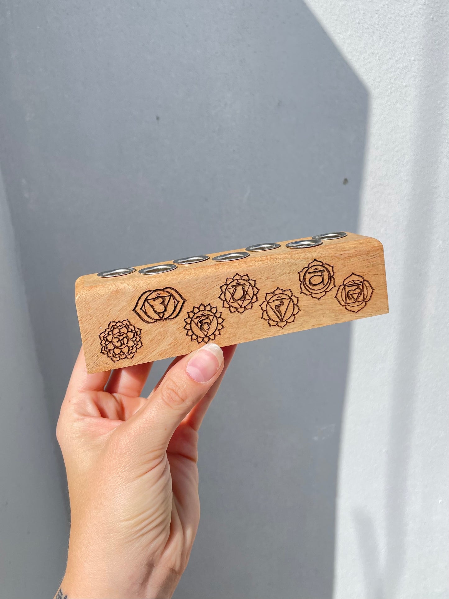 Seven Chakra Candle Holder