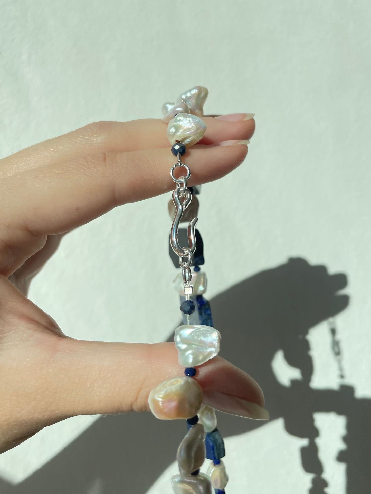 Lapis Lazuli & Fresh Pearls Necklace