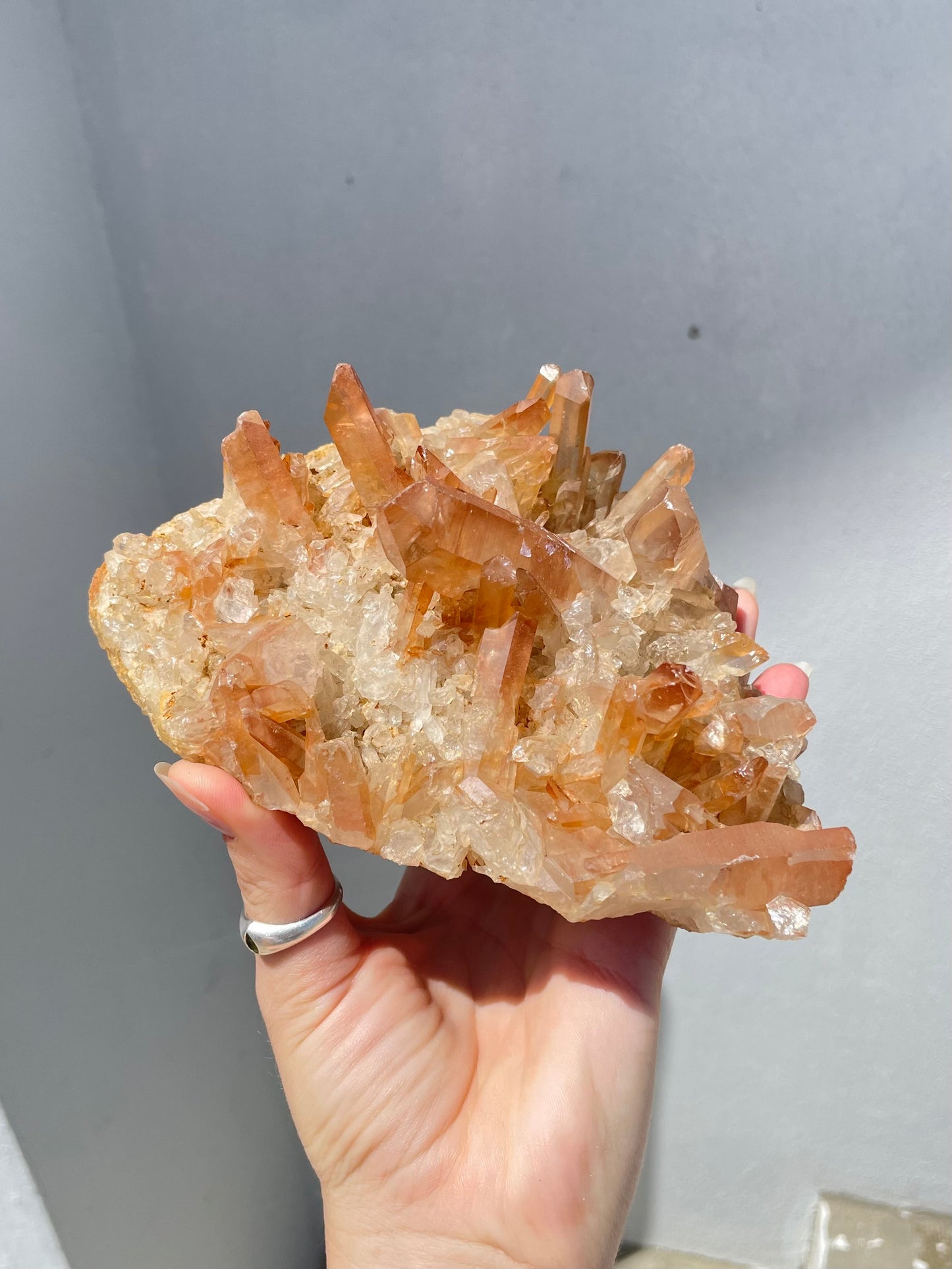 Tangerine Quartz Cluster
