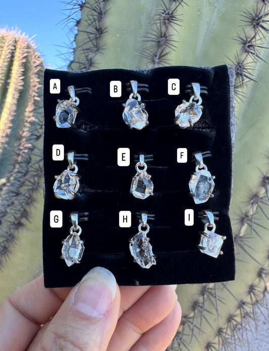 Herkimer Diamond Pendant ( Silver 925 )