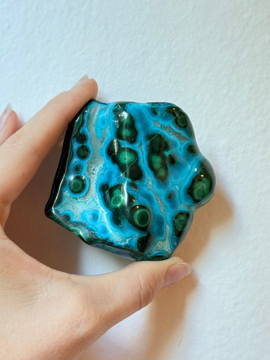 Malachite and chrysocolla ( Polished )