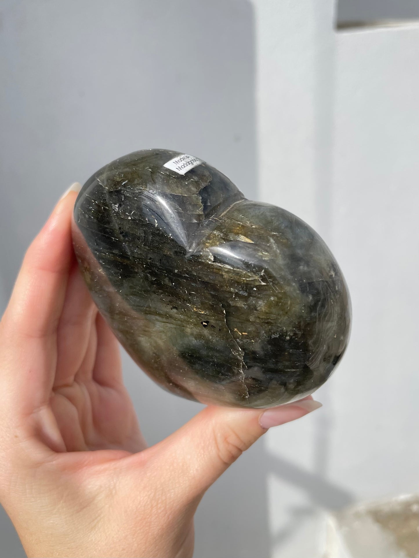 Labradorite Heart
