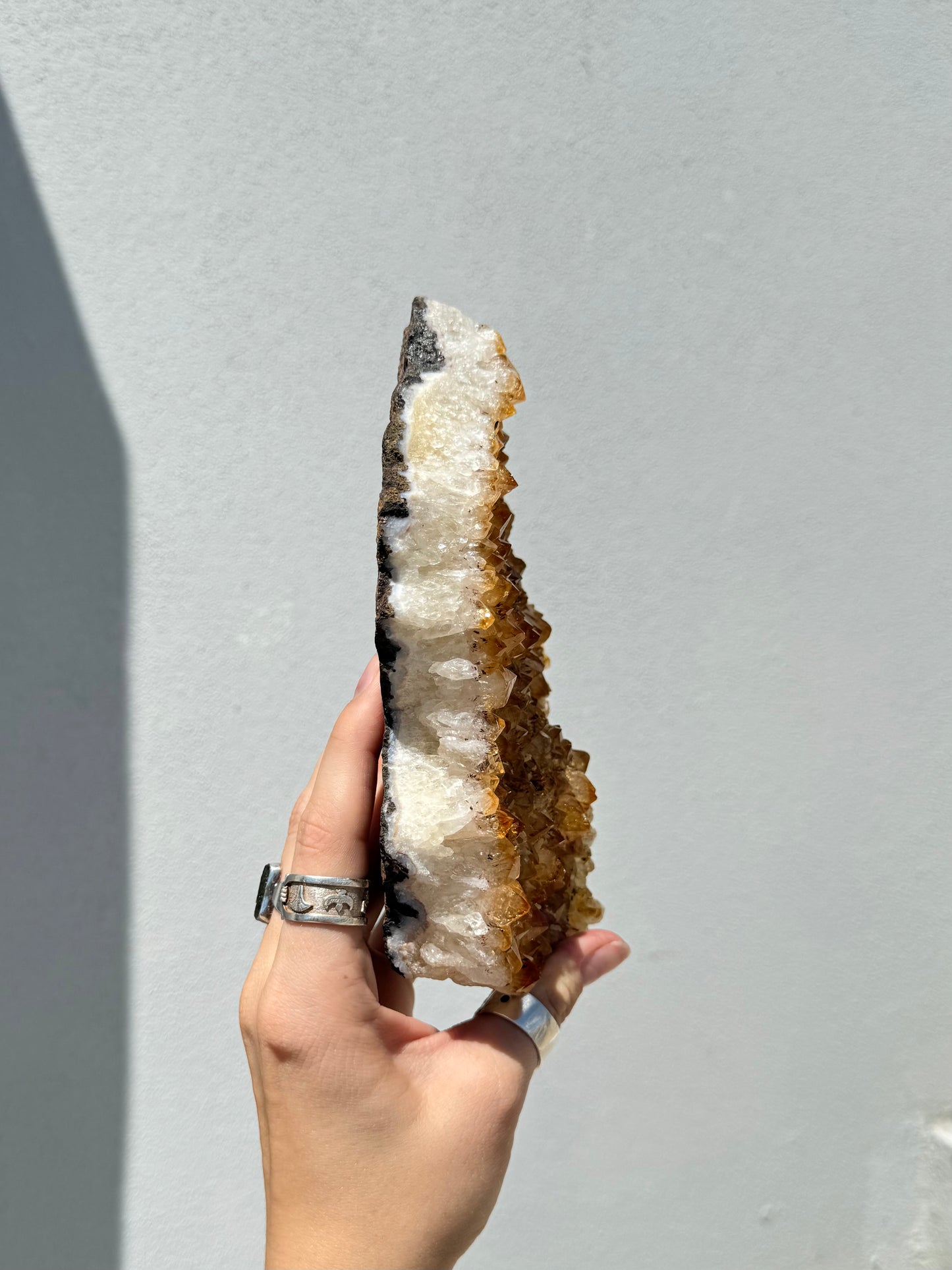 Heart Treated Citrine Cluster