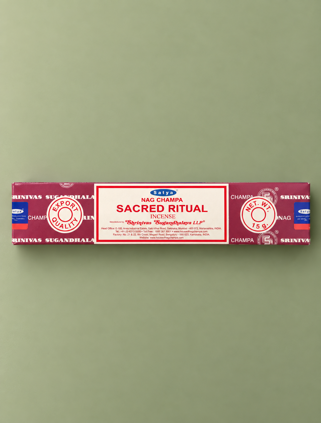 Satya Sacred Ritual Incense / Incienso Satya Sacred Ritual