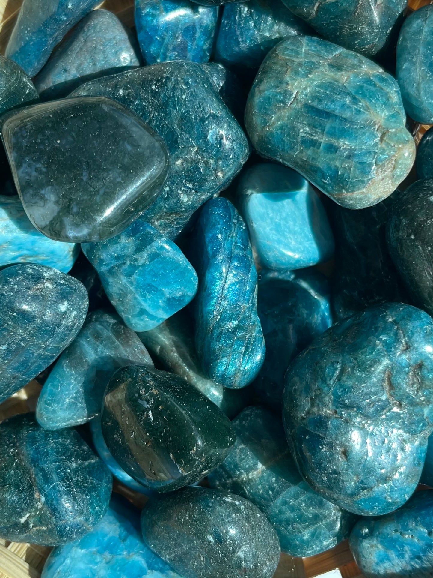 Blue Apatite Tumble