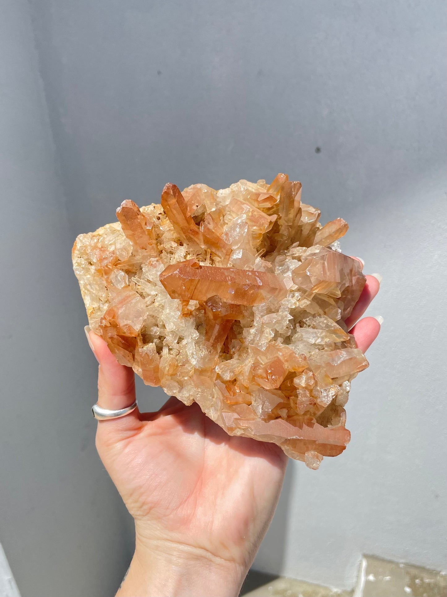 Tangerine Quartz Cluster