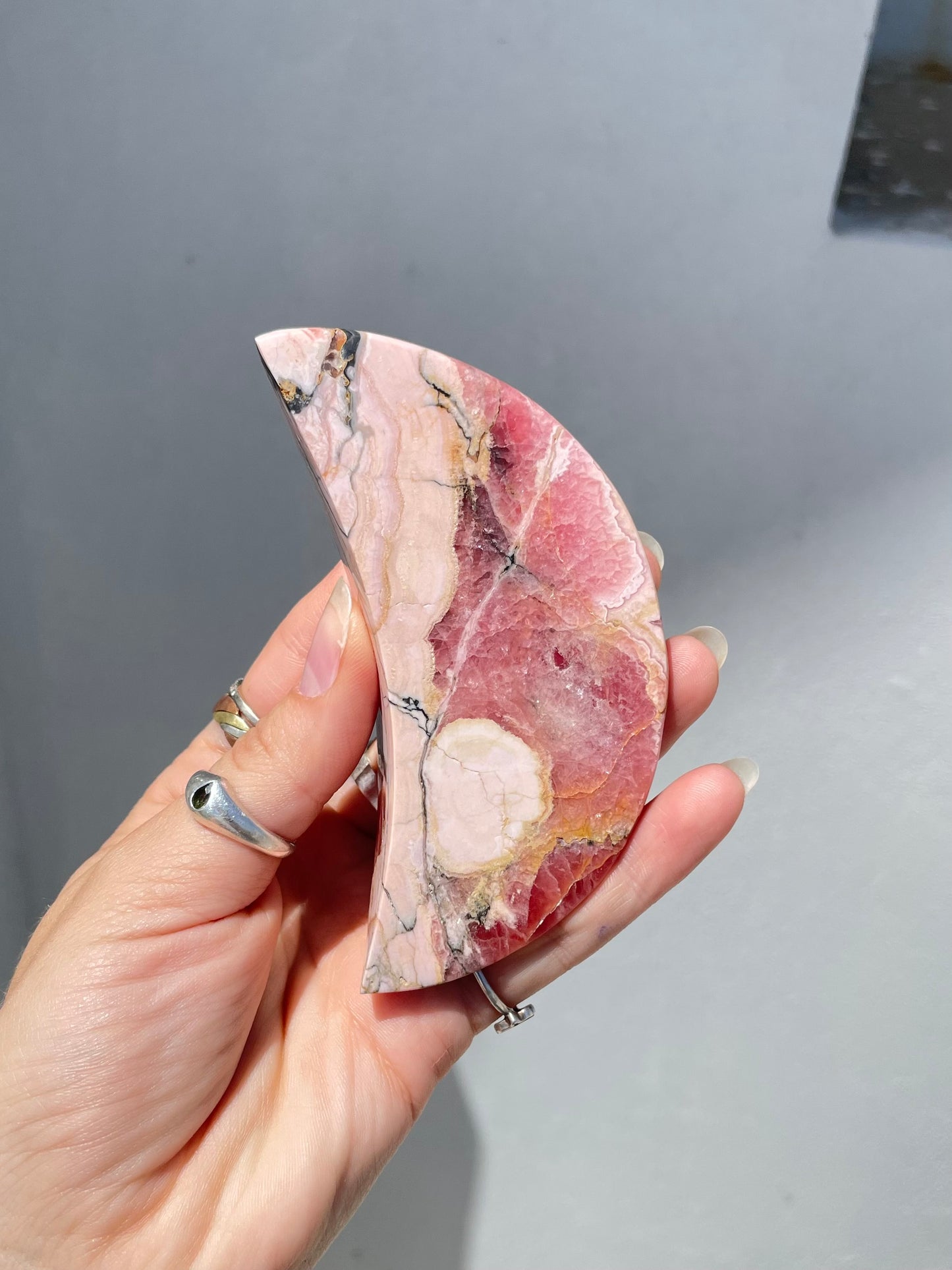 Rhodochrosite Moon