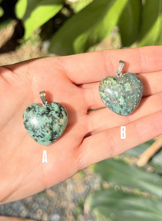 Turquoise Heart Pendant ( Africa )