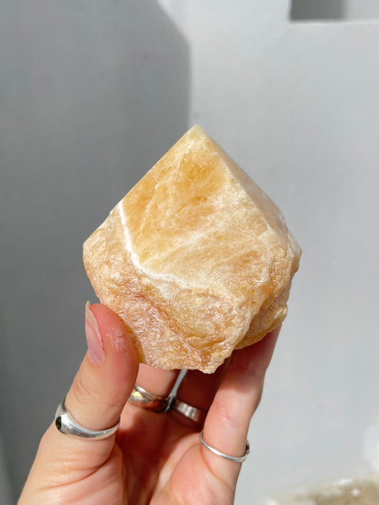 Yellow Calcite Point