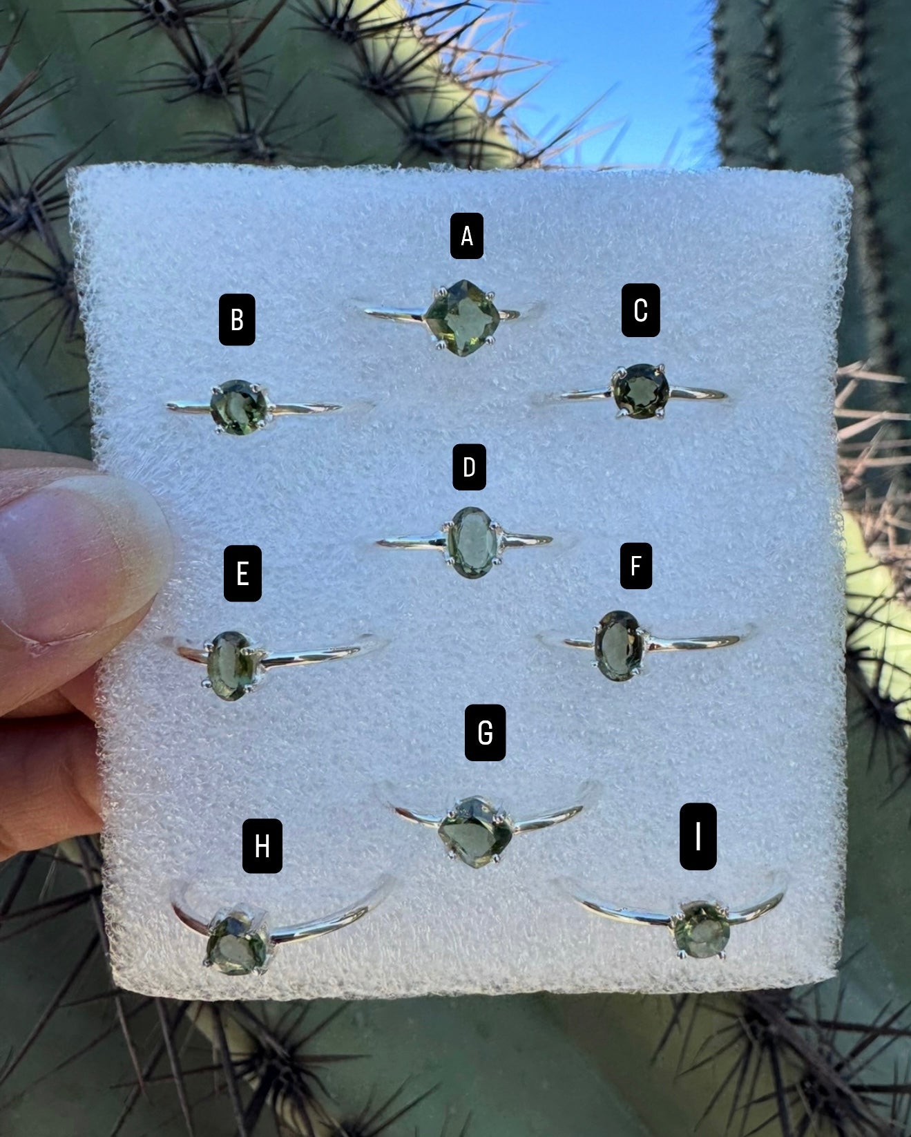 Moldavite Ring ( Silver 925 )