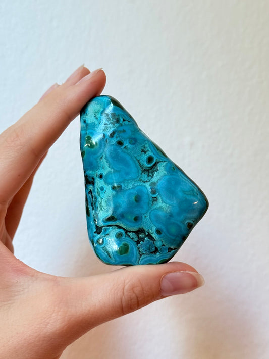 Malachite and chrysocolla ( Polished )